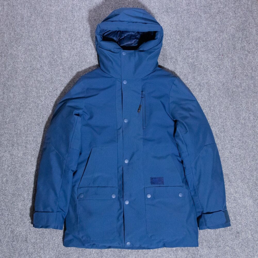 Askov Finlayson Women's Winter Insulated Hooded Parka Jacket Small Blue Outdoors